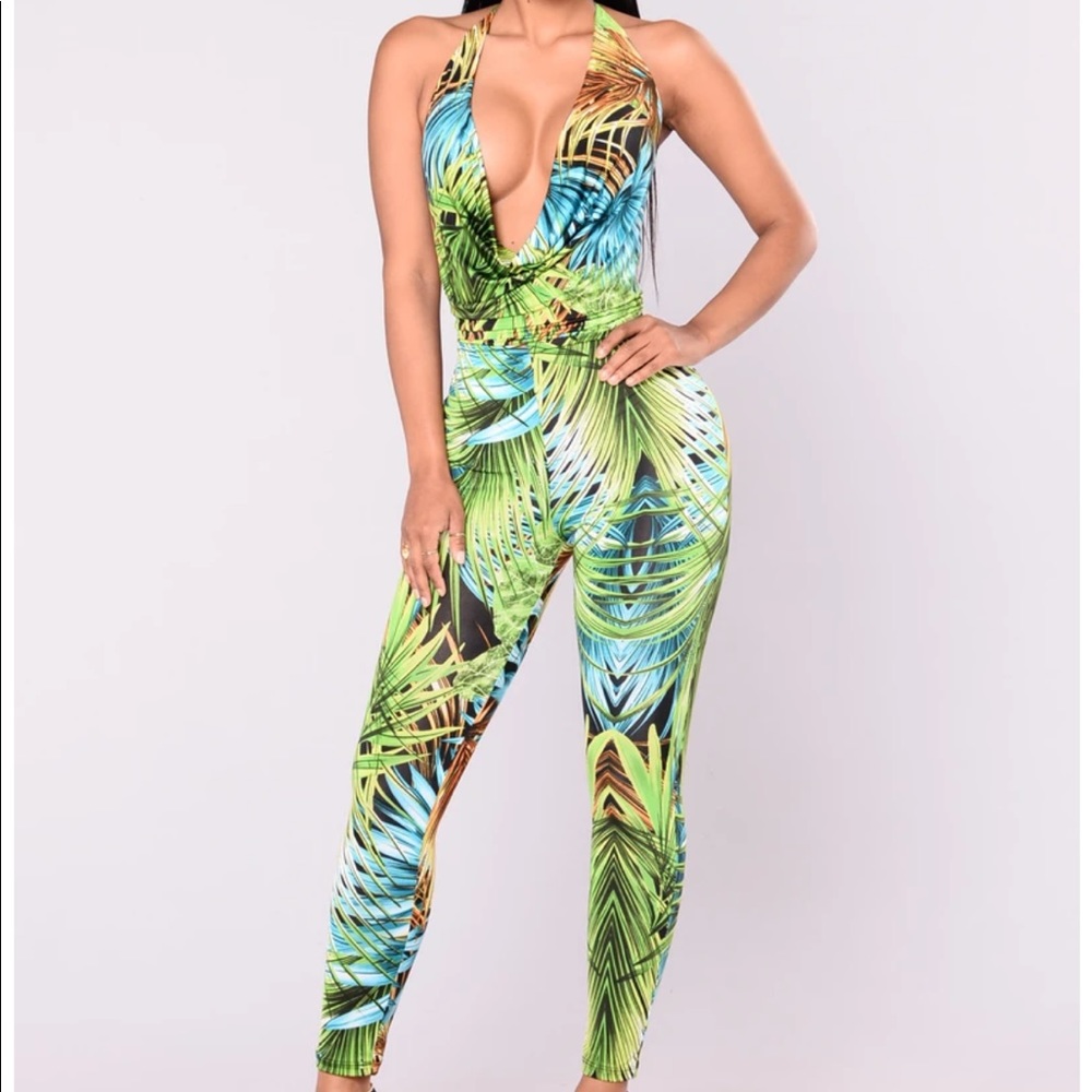 Gettin rowdy jumpsuit- fashion nova